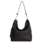 Sole Society Sole Society Emmie Perforated Hobo W/ Tassel - Black