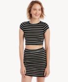 Clayton Clayton Women's Diego Set Skirt And Top In Color: Chelsea Stripe Size Xs From Sole Society