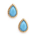 Sole Society Sole Society Plated Teardrop Earring - Turquoise-one Size