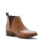 Sole Society Sole Society Mars Elastic Gore Bootie - Camel Dark Brown-5.5
