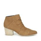 Sole Society Sole Society Sparrow Mid Heel Slit Bootie - Camel