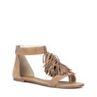 Sole Society Sole Society Koa Fringe Flat Sandal - Winter Tan-7.5