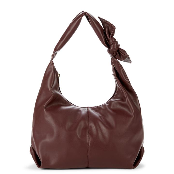 Sole Society Sole Society Niki Vegan Hobo W/ Bow Detail - Bordeaux-one Size