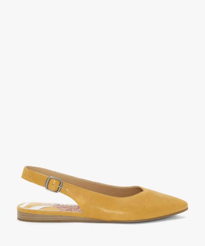 Lucky Brand Lucky Brand Women's Beratan Slingback Pointed Toe Flats Inca Gold Size 5 From Sole Society