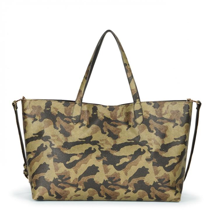 Sole Society Sole Society Eline Oversize Reversible Printed Tote - Camo-one Size