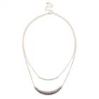 Sole Society Sole Society Pave Layering Necklace - Multi-one Size