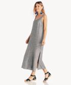 Vince Camuto Vince Camuto Cross Dye Linen Maxi Dress In Rich Black Size Extra Small From Sole Society