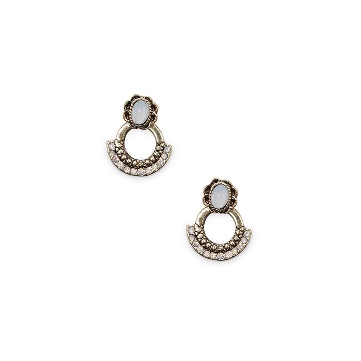 Sole Society Sole Society Deco Stone Ear Jacket - Antique Gold
