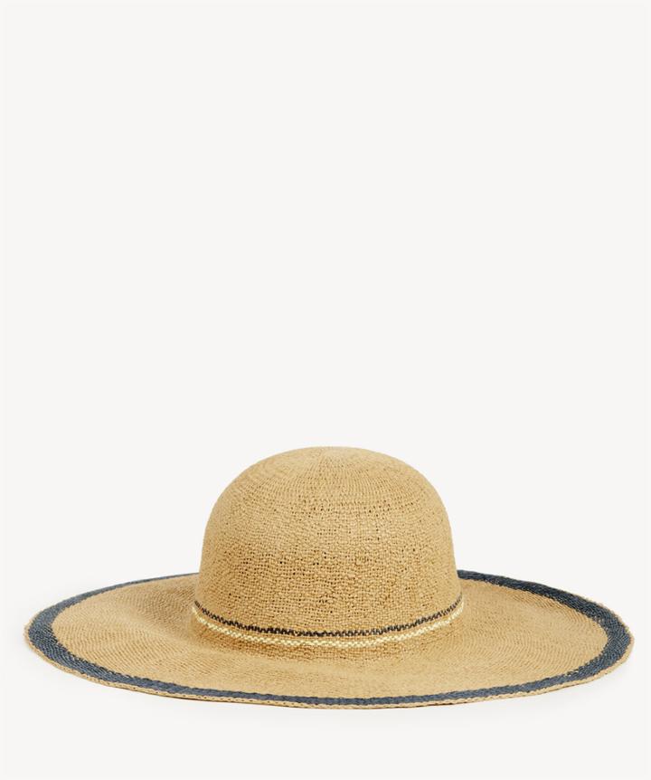 Sole Society Sole Society Rustic Stripe Sun Hat Tan One Size Os Straw