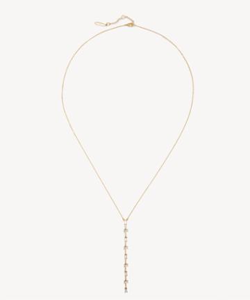 Sole Society Women's 28 Y Necklace 14k Vintage Gold/crystal Size Onesize From Sole Society