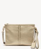 Sole Society Women's Bayle Clutch Vegan Sand Metallic Vegan Leather From Sole Society