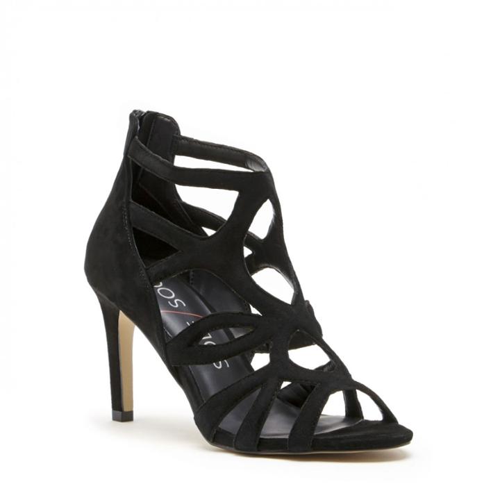 Sole Society Sole Society Alessa Caged High Heel Sandal - Black-5