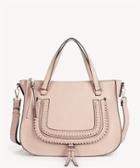 Sole Society Women's Destin Satchel Vegan Studded Whipstich In Color: Blush Bag Vegan Leather From Sole Society