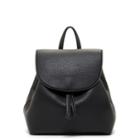 Sole Society Sole Society Jaylee Mini Backpack W/ Round Flap - Black-one Size