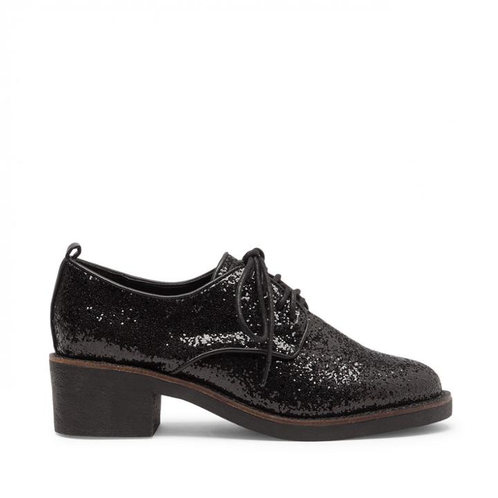 Sole Society Sole Society Breeland Chunky Lace Up Pump - Black-5