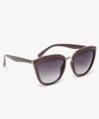 Sole Society Women's Sedona Classic Cateye Sunglasses Brown One Size Plastic From Sole Society