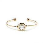 Sole Society Sole Society Dainty Stone Cuff - Gold-one Size