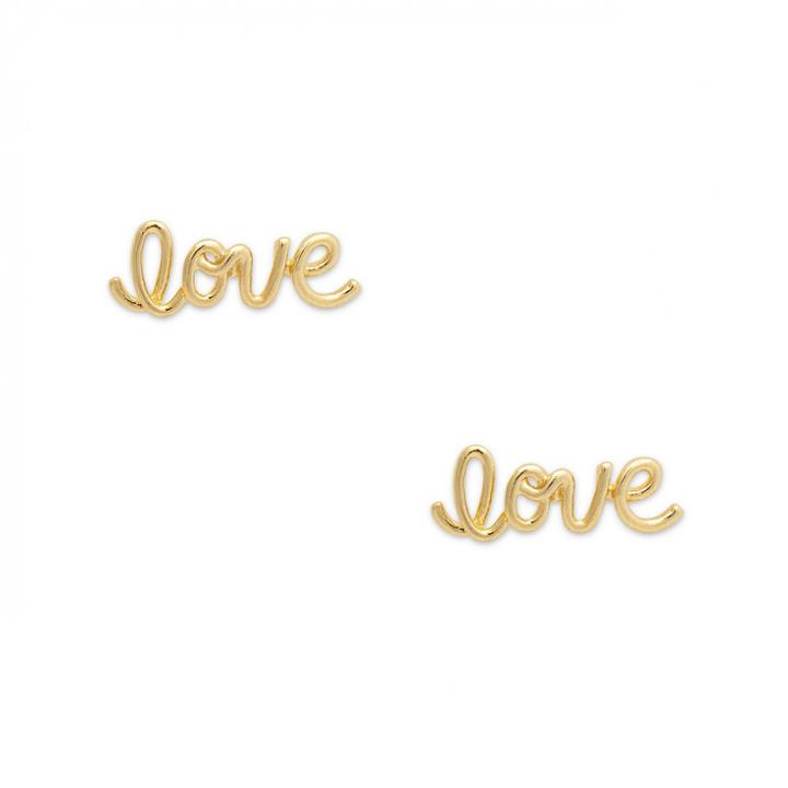 Sole Society Sole Society Dainty Love Stud - Gold-one Size