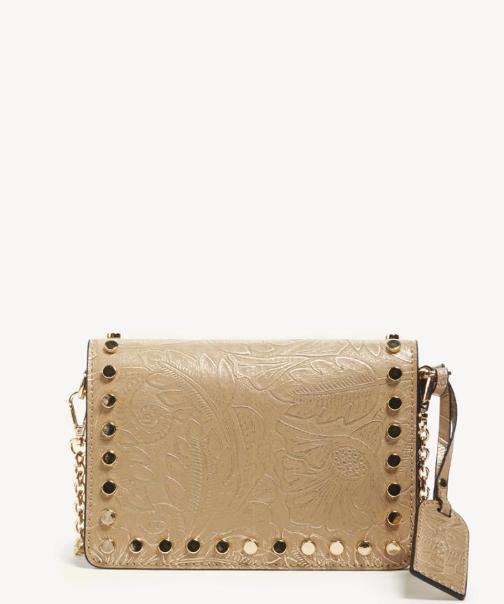 Sole Society Sole Society Hawna Crossbody Bag In Color: Mini Metallic Safari Vegan Leather