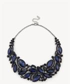 Sole Society Sole Society Crystal Cluster Statement Necklace Dark Blue One Size Os