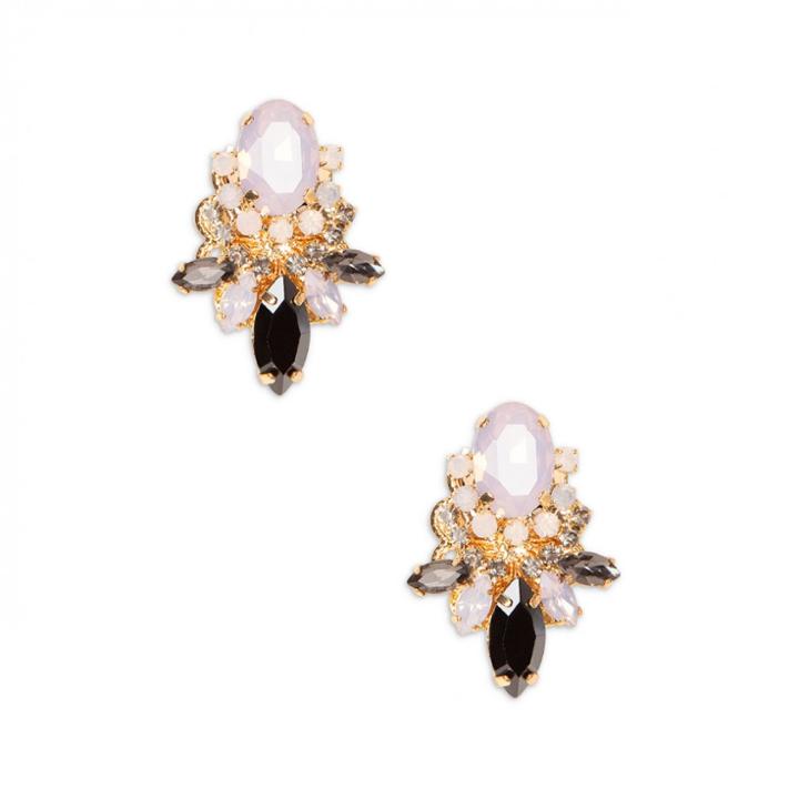 Sole Society Sole Society Cluster Stone Stud - Blush Hematite