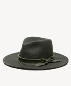 Sole Society Women's Wool Felt Panama Hat Olive One Size From Sole Society