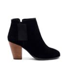 Sole Society Sole Society Lylee Elastic Gore Stacked Bootie - Black