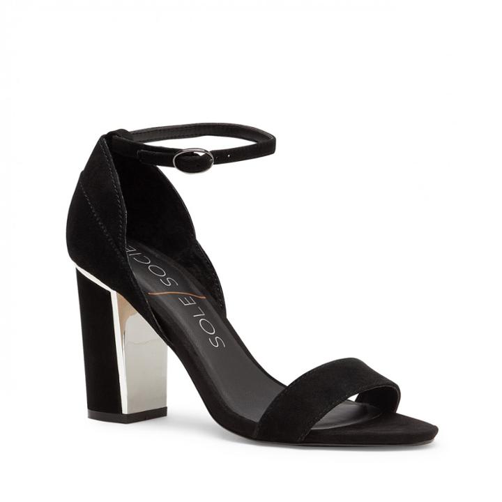 Sole Society Sole Society Paden Block Heel Sandal - Black-5