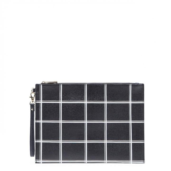 Sole Society Sole Society Kathleen Printed Pouch - Black White