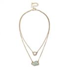 Sole Society Sole Society Geo Stone Layering Necklace - Sapphire-one Size