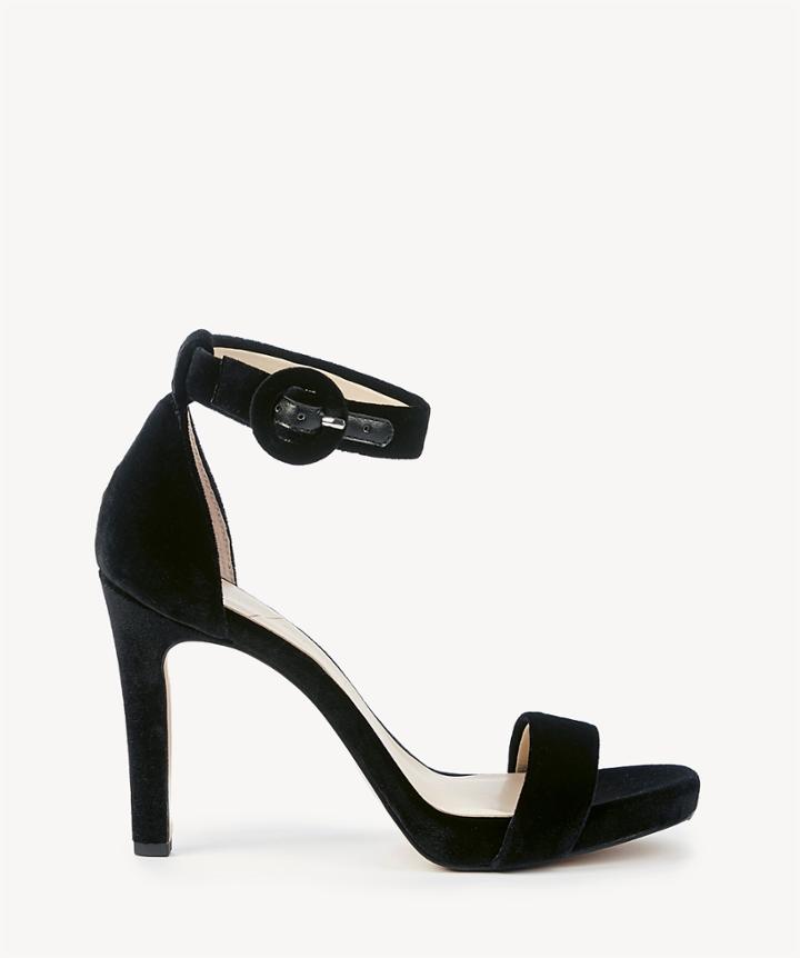 Sole Society Sole Society Emelia Ankle Strap Sandals Black Size 5 Velvet