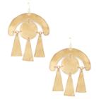 Sole Society Sole Society Geo Statement Drop Earrings - Antique Gold
