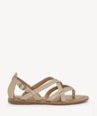 Lucky Brand Lucky Brand Ainsley Strappy Flats Sandals Travertine Size 6 Leather From Sole Society