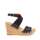 Lucky Brand Lucky Brand Missey Leather Wedge - Black