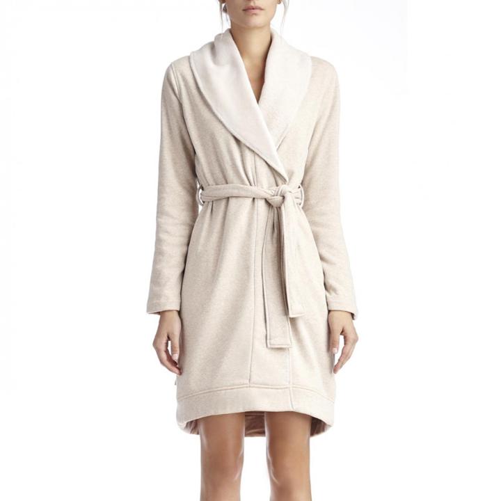 Ugg Ugg Blanche Fleece Lined Robe - Oatmeal-small