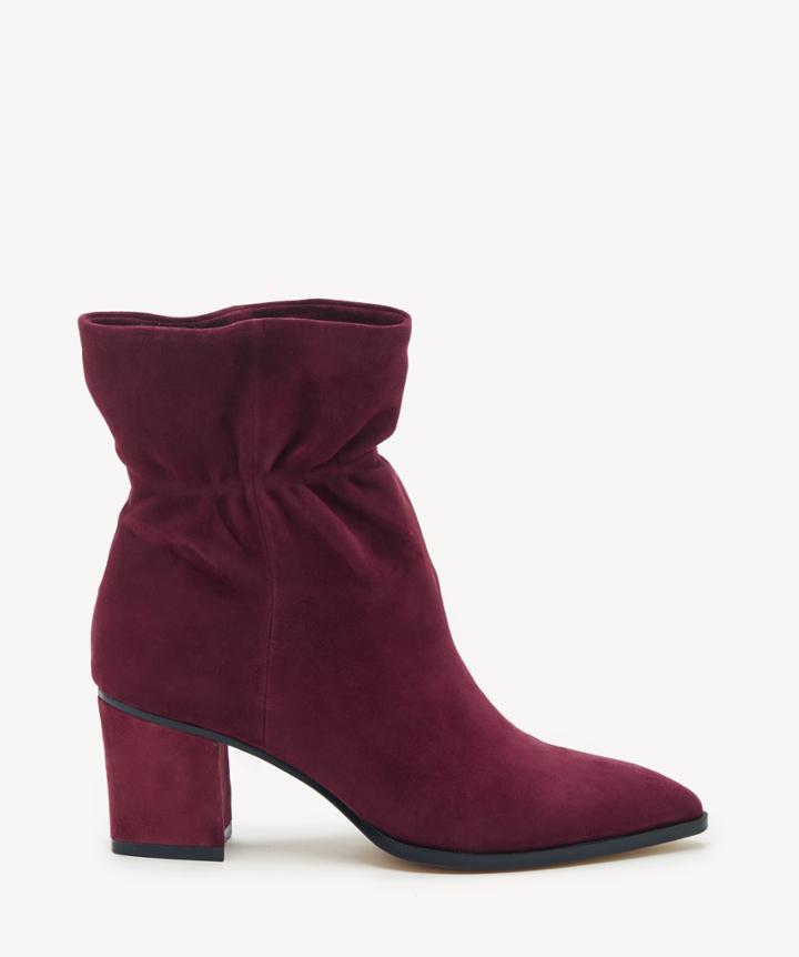 Sole Society Women's Demetria Paperbag Bootie Wine Leather From Sole Society