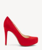 Jessica Simpson Jessica Simpson Women's Parisah Platform Pumps Rused Red Size 5 Suede Microsuede From Sole Society