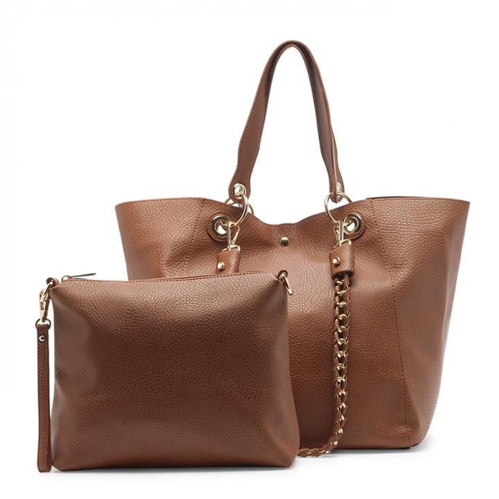 Sole Society Sole Society Benson Slouchy Vegan Tote - Cognac-one Size