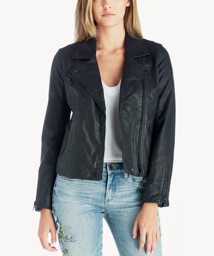 Blanknyc Blanknyc Leather Moto Jacket Onyx Size Extra Small From Sole Society