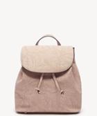 Sole Society Sole Society Hawna Backpack Vegan Mini Pink Sand Leather Size Os