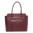 Sole Society Sole Society Annaleigh Exotic Structured Tote - Berry-one Size
