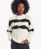 1. State 1. State Women's Multi Texture Crewneck Sweater In Color: Antique White Size Xs From Sole Society