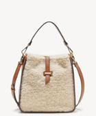 Sole Society Women's Drury Crossbody Bag Sherpa Mix Cognac Combo Vegan Leather Sherpa From Sole Society