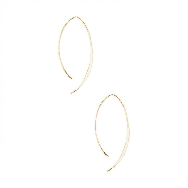 Sole Society Sole Society Dainty Front To Back Earring - Gold-one Size