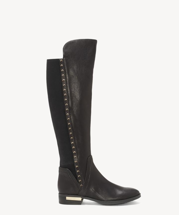 Vince Camuto Vince Camuto Women's Pardonal In Color: Black Shoes Size 5 Leather Fabric From Sole Society
