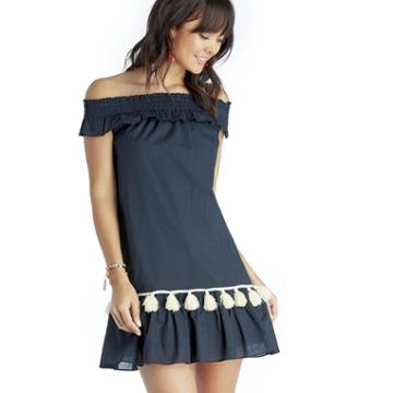 Misa Misa Gia Dress - Dark Blue