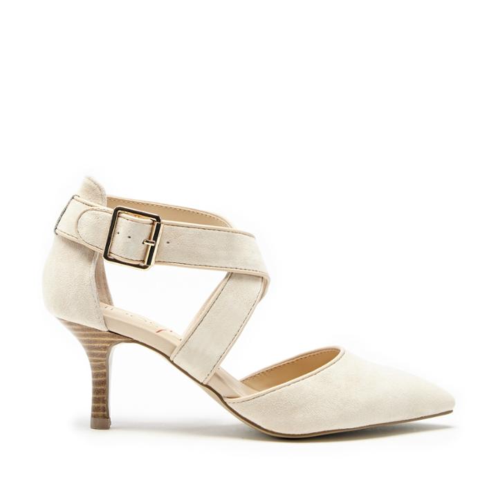 Sole Society Sole Society Tamra Cross Strap Pumps Adobe Size 5 Suede