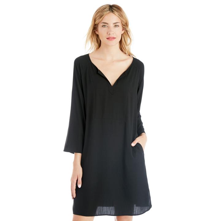 Scotch & Soda Scotch & Soda Long Sleeve Modal Dress - Black