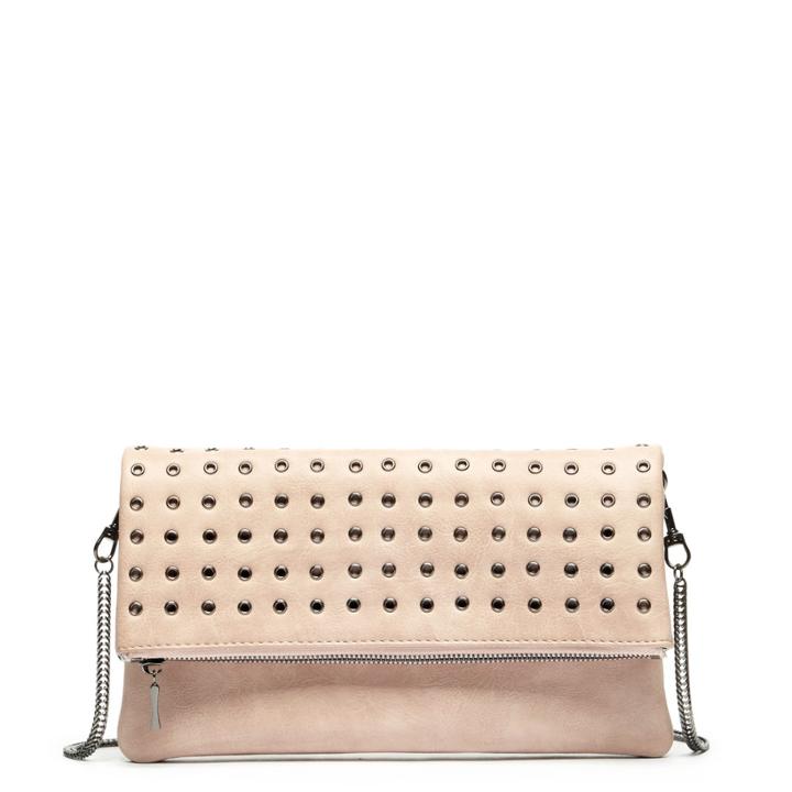 Sole Society Sole Society Gamble Clutch W/ Grommet Detail - Blush