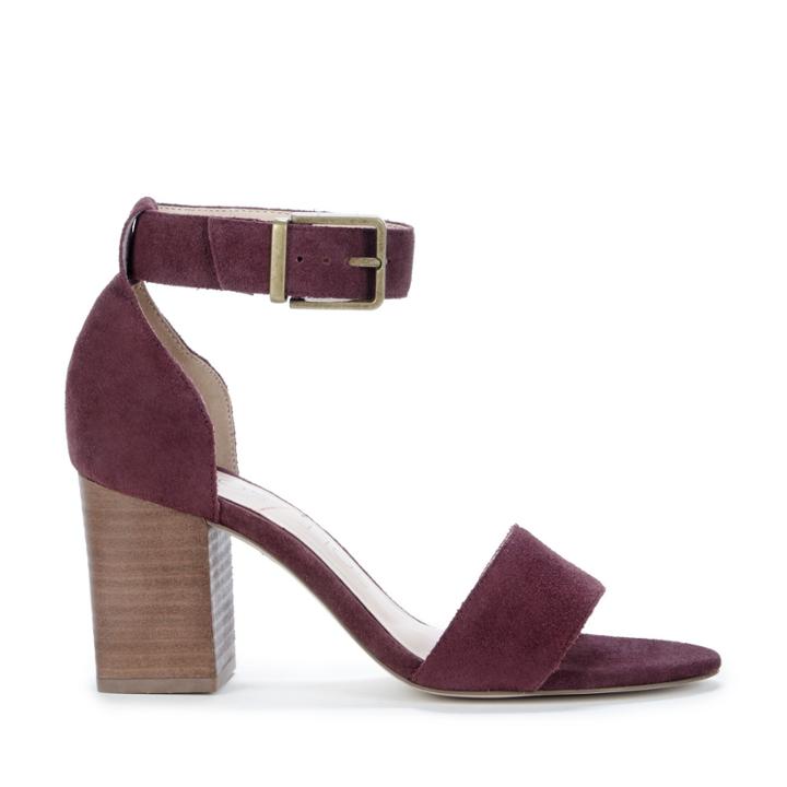 Sole Society Sole Society Montana Block Heel Sandal - Dusty Bordeaux-5